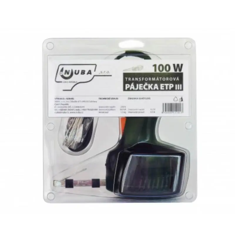 Páječka transformátorová ETP III 100W šroubek, blistr